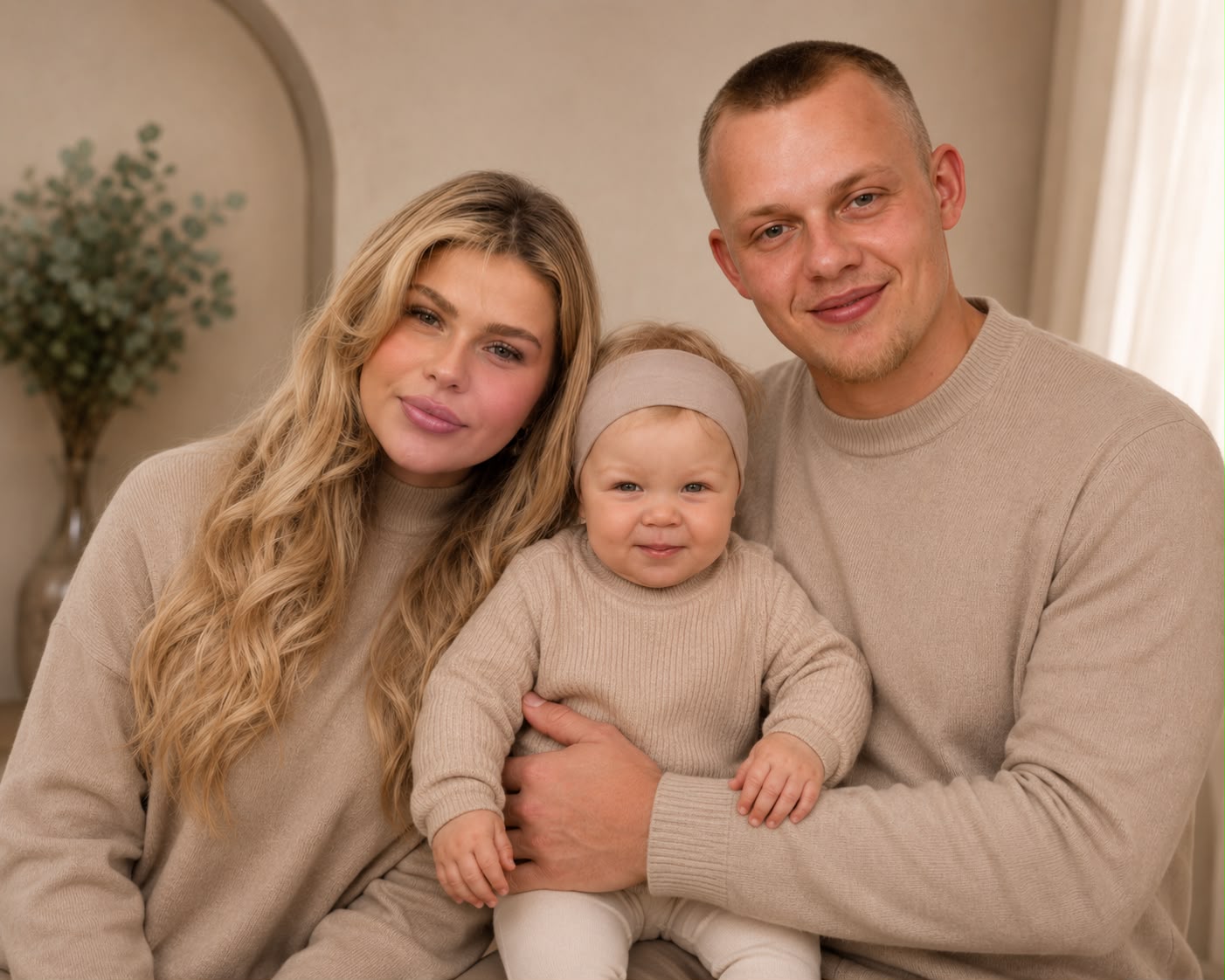 Mama Violetta, Papa Maxim und Tochter Raja